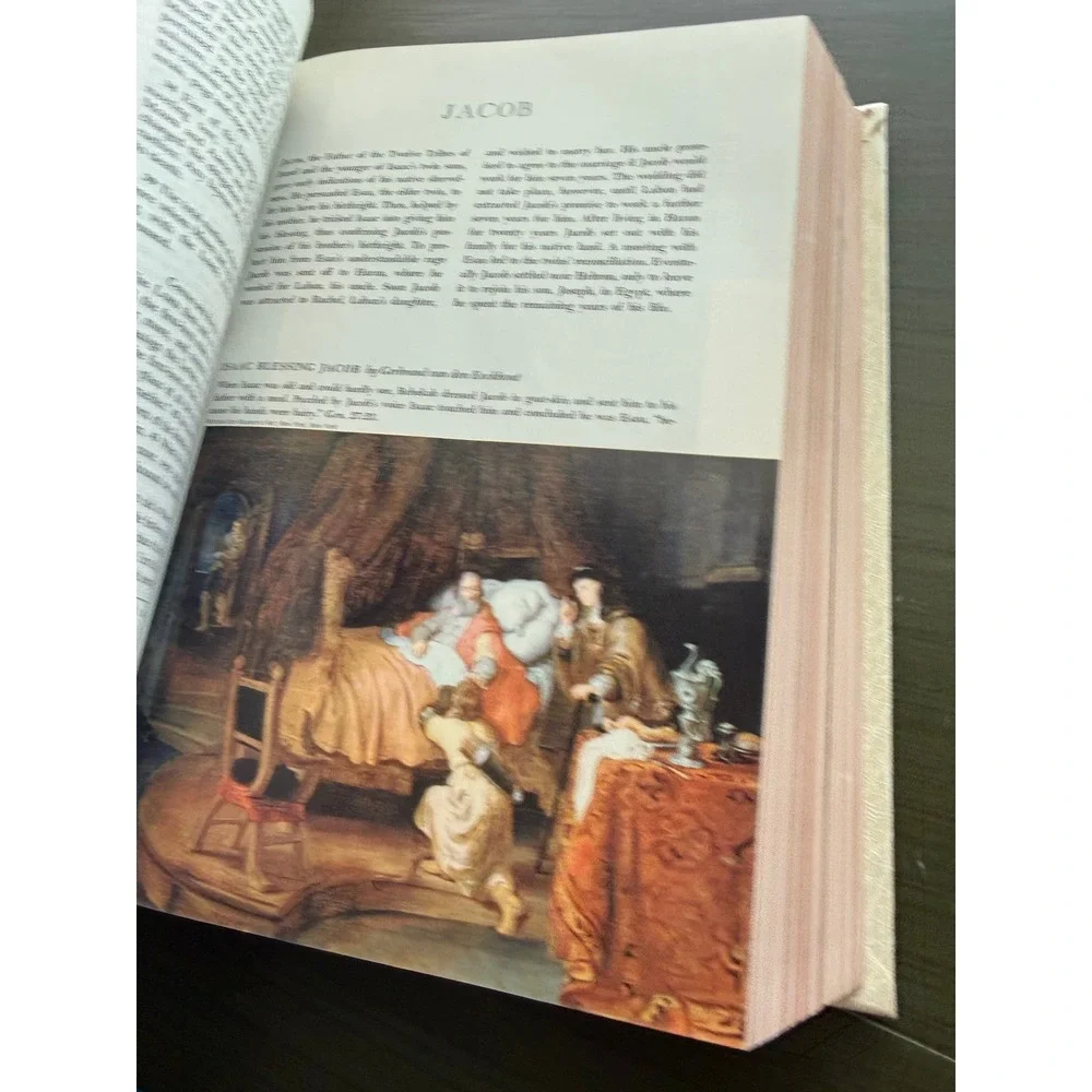 The New American Bible Catholic Edition Last Supper Cream Gold Faux Leather NAB